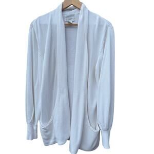 Vintage White Side Effects Cardigan pocket sweater Size Medium